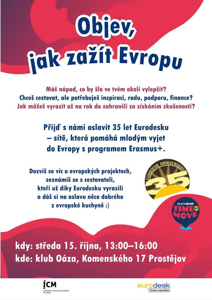 ICM Prostějov - Time to Move - Objev, jak zažít Evropu