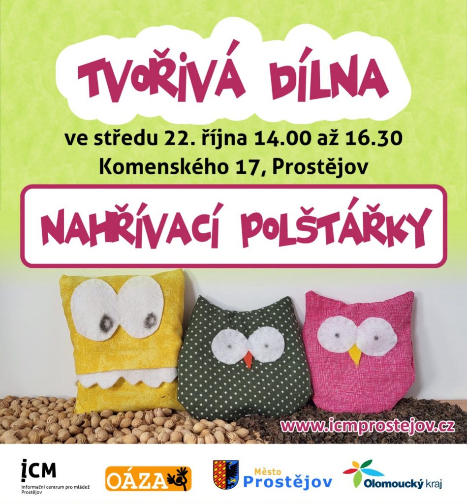 Pozvánka na tvoření - hřejivé polštářky