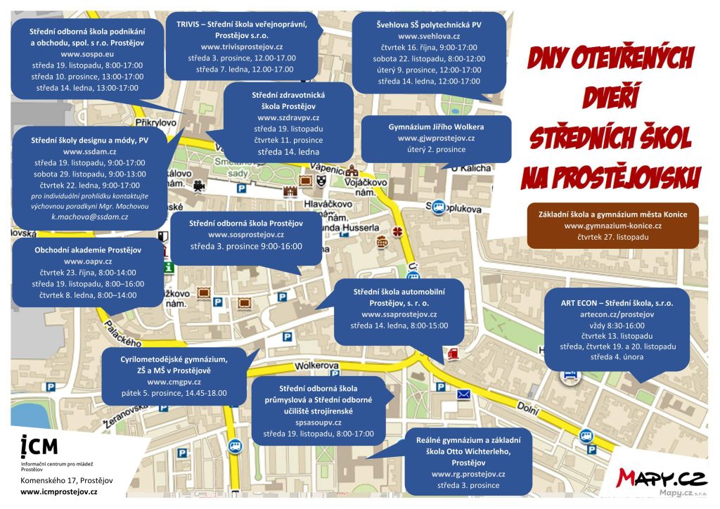 Dny otevřených dveří SŠ na Prostějovsku 2025-2026