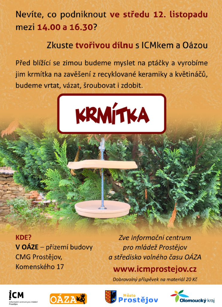 Plakát na tvořivou dílnu